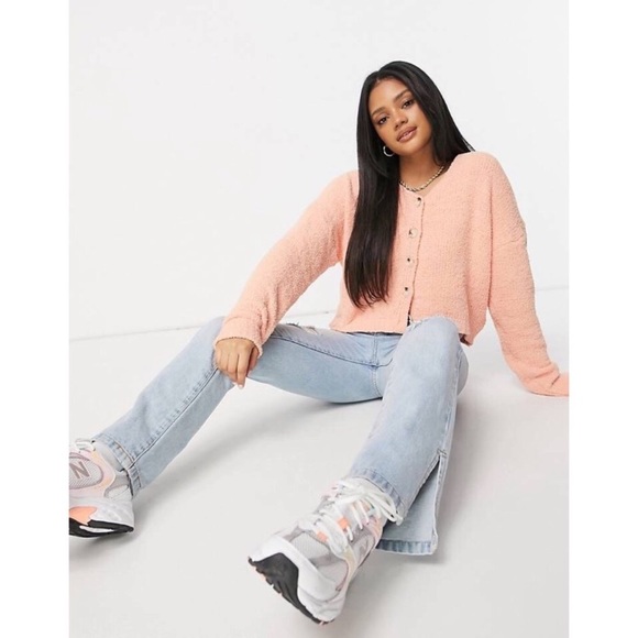 Missguided Popcorn Knit Cardigan 